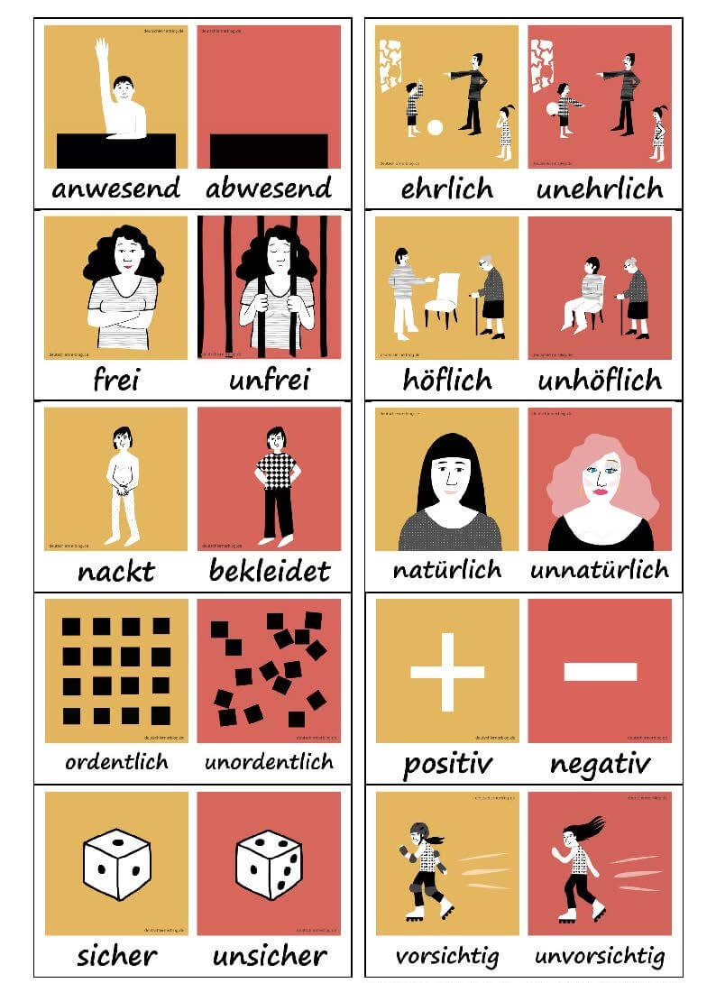لیست هشتم صفت آلمانی